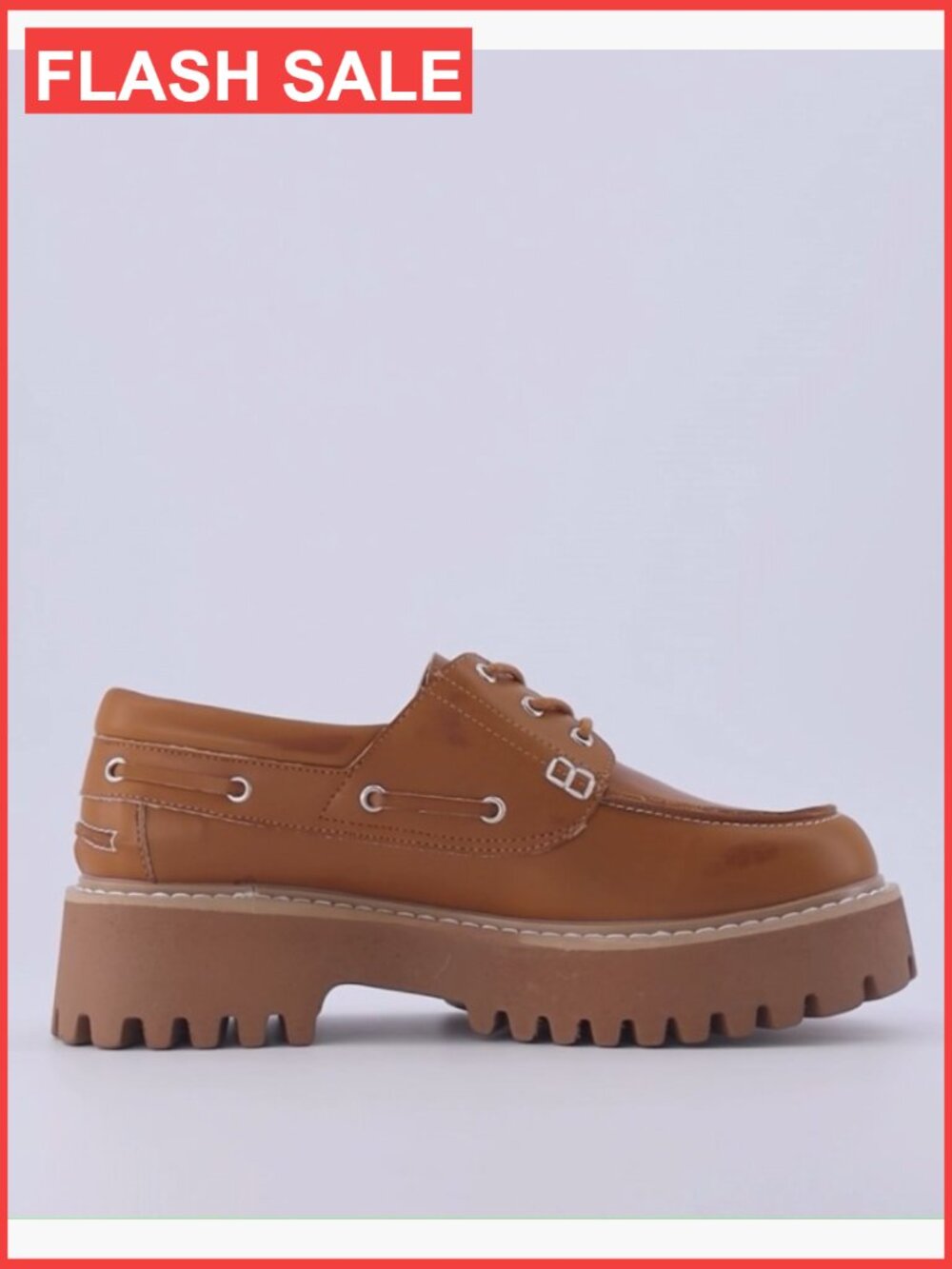 Chunky Boat Loafer - Memory Foam, Wide Widths, Premium Vegan Leather, 1.5in Heel - Picture 7 of 7